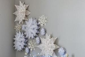 Объемные снежинки из бумаги своими руками для новогоднего оформления